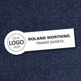 Etiqueta De Nome Carregue o Funcionarios moderno simples