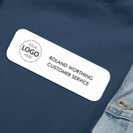 Etiqueta De Nome Carregue o Funcionarios moderno simples