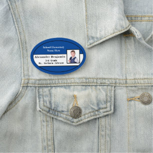 Etiqueta De Nome Cartão de Identificação do Nome de Foto do Estudan