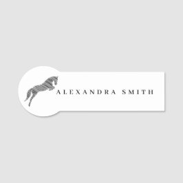 Etiqueta De Nome Cavalo de Pulso | Cavalo Escrivado | Formador de c