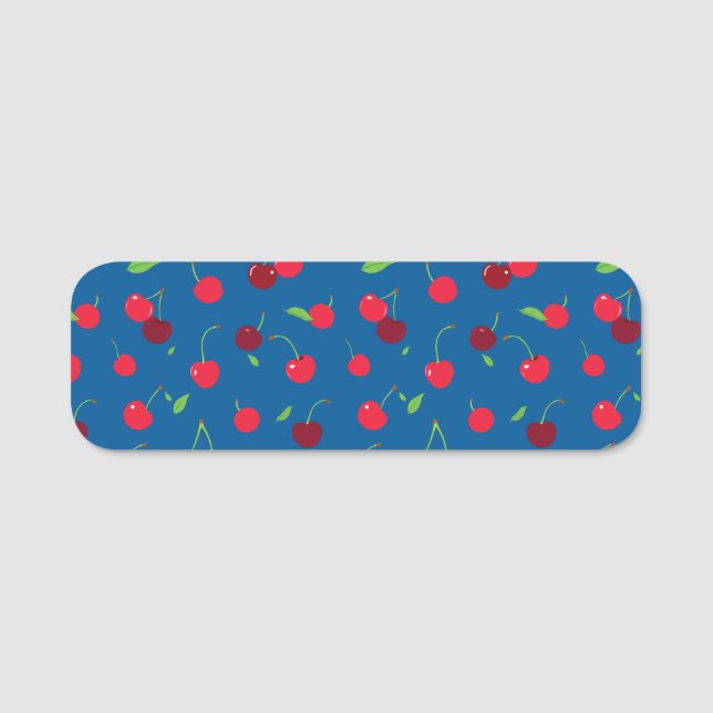 Etiqueta De Nome Cherry (Frente)