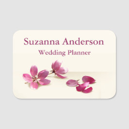 Etiqueta De Nome Cherry Blossoms Wedding Planner Design Nome de eti
