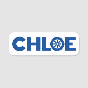Etiqueta De Nome Chloe Petrol Head
