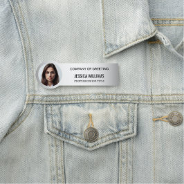 Etiqueta De Nome Cinza Desfocada Plano de Fundo Desfocado Personali