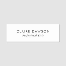 Etiqueta De Nome Clássico Moderno Mínimo Personalizado