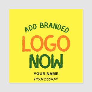 ETIQUETA DE NOME CLIENTE DE MODA AMARELO BRILHANTE CONTEMPORÂNEO LI