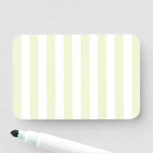 Etiqueta De Nome Cobertor Listrado Branco e Verde Claro Moderno