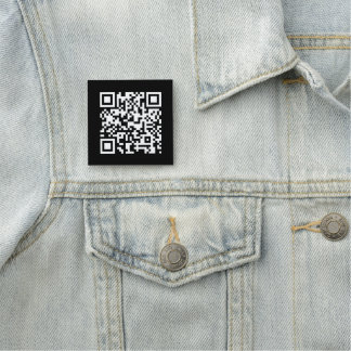 Etiqueta De Nome Código QR Simples Limpo e Moderno Minimalista