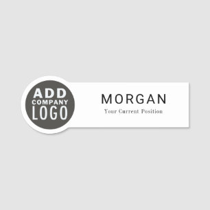 Etiqueta De Nome Colaborador da Companhia de Logotipo Comercial Per