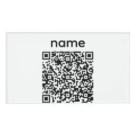 Etiqueta de Nome com Código QR