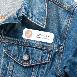 Etiqueta De Nome Conferência dos Funcionários da Sua Empresa de Log