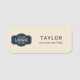 Etiqueta De Nome Conferência dos funcionários do logotipo de empres