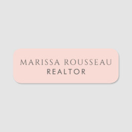 Etiqueta De Nome Corretor de Imóveis Fotográfico Moderno