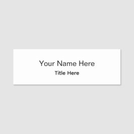 Etiqueta De Nome Crachá Clássico Personalizado para Profissionais