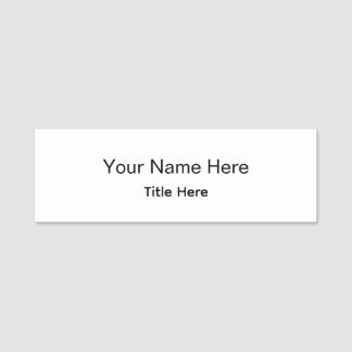 Etiqueta De Nome Crachá Clássico Personalizado para Profissionais