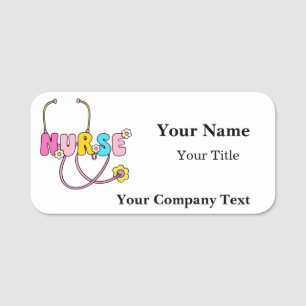 Etiqueta De Nome Crachá de Nome com Logotipo de Veterinário Texto P