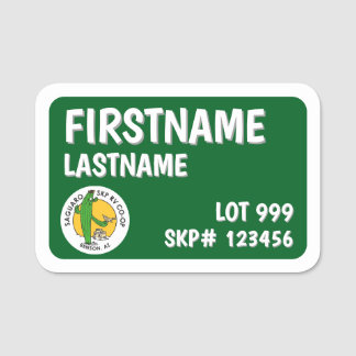 Etiqueta De Nome CRACHÁ de Nome de Co-op do Saguaro SKP