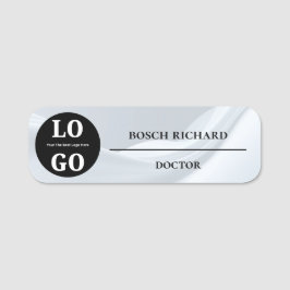 Etiqueta De Nome Crachá de Nome de Equipe Médica Logotipo Personali
