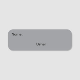 Etiqueta De Nome Crachá de Nome Reutilizável Usher com Caneta Apaga