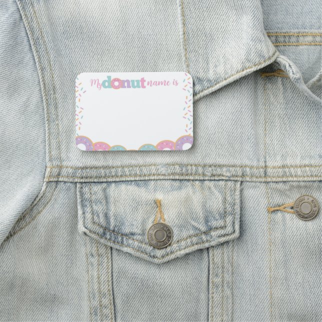 Etiqueta De Nome Crachá do Nome da Rosquinha (In Situ)