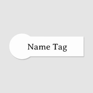 Etiqueta De Nome Crachá Simples Profissional 3,75" X 1,25" Com Form