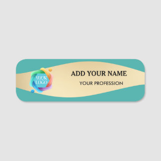 Etiqueta De Nome Crachás de Nome de Logotipo de Funcionário Tag de