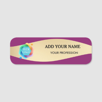 Etiqueta De Nome Crachás de Nome de Logotipo de Funcionário Tag de