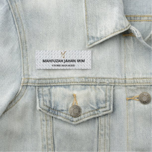 Etiqueta De Nome Crachás de nome personalizados Gravado, Impresso
