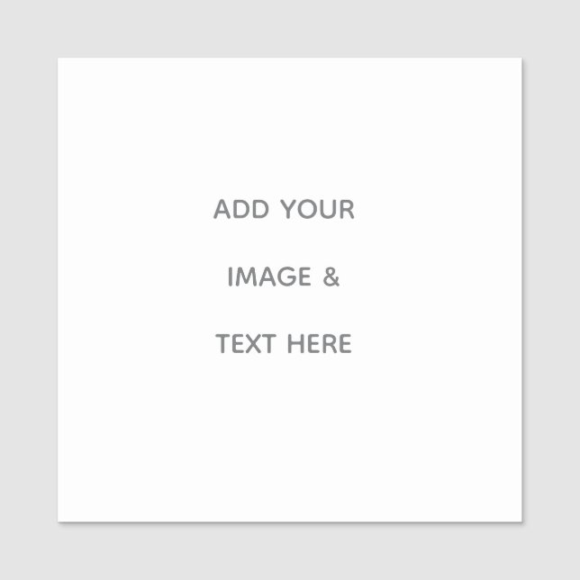 Etiqueta De Nome Create Your Own white  (Frente)