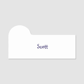 Etiqueta De Nome Crie Seu Próprio Crachá com Forma 3" X 1.5"