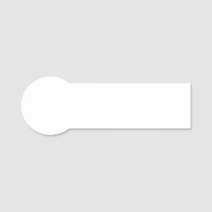 Etiqueta De Nome Crie seu próprio Design de 3,75" x 1,25" em forma