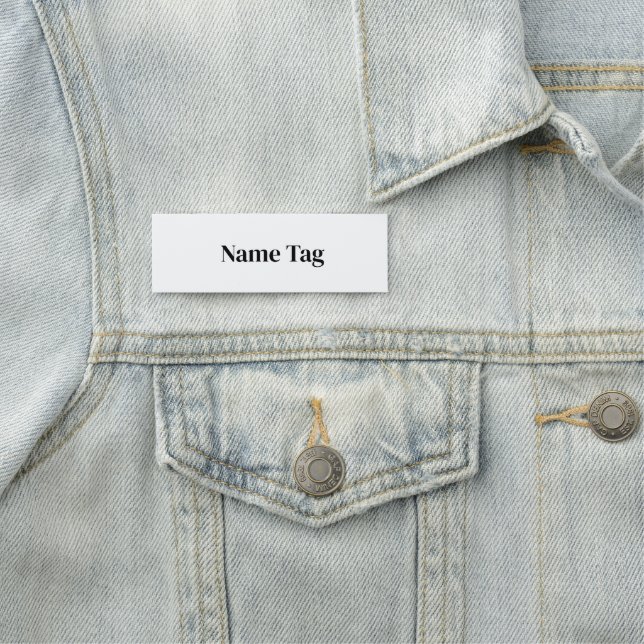 Etiqueta De Nome Crie seu próprio retângulo clássico personalizado  (In Situ)