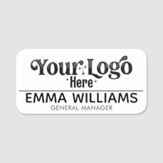 Etiqueta De Nome Custom Business Logo Employee Name Tag Badge 