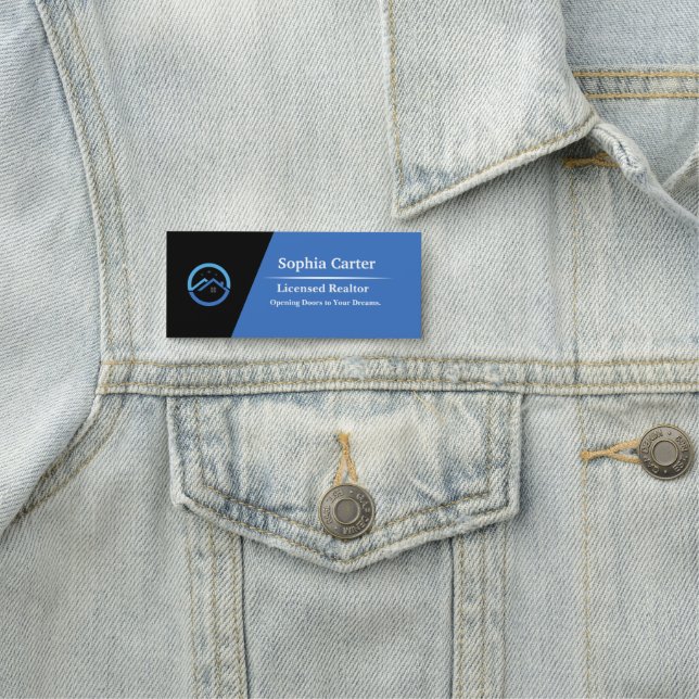 Etiqueta De Nome Custom Company Business Logo Employee Magnetic Nam (In Situ)