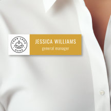 Custom Company Logo Mustard Yellow Employee