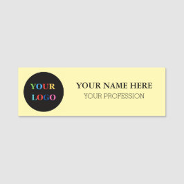 Etiqueta De Nome Custom Logo Employee magnetic and safety pin