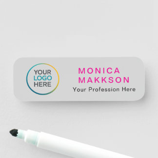 Etiqueta De Nome Custom  Logo Name Tag