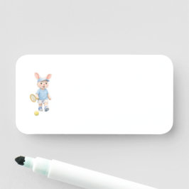 Etiqueta De Nome Cute Bunny School Name Label
