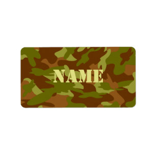 Etiqueta de Nome da Camo do Olive Drab
