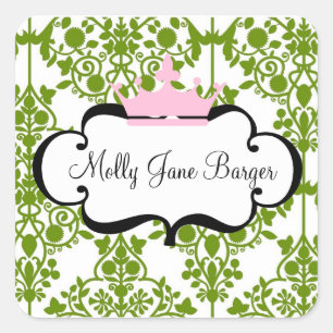 Etiqueta de nome da coroa