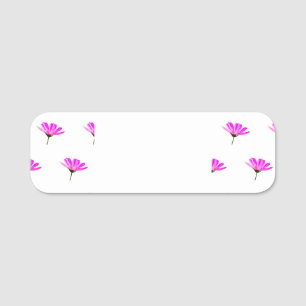 Etiqueta De Nome Daisy Rosa