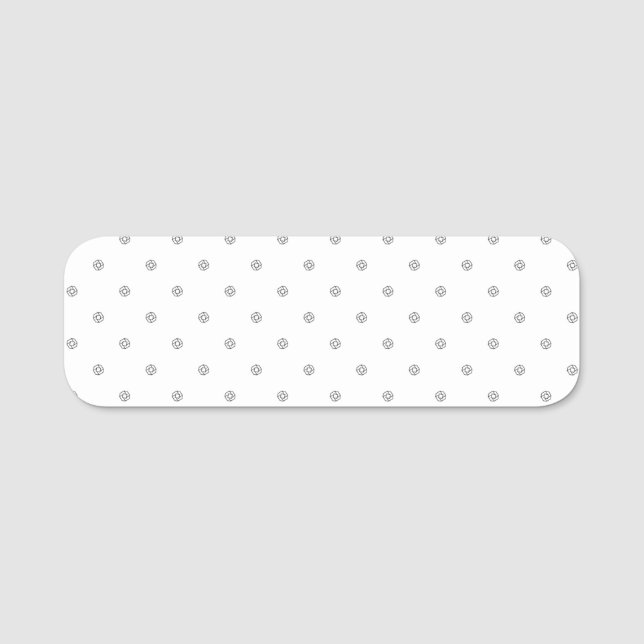 Etiqueta de Nome de Evento Reutilizável de Caneta  (Frente)