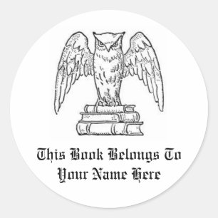 Etiqueta de Nome de Livro Personalizável