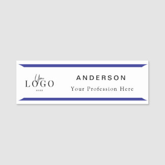 Etiqueta de Nome de Logotipo Profissional