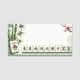 Etiqueta de Nome de Mahjong