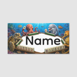 Etiqueta de Nome de Mahjong