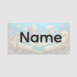 Etiqueta de Nome de Mahjong