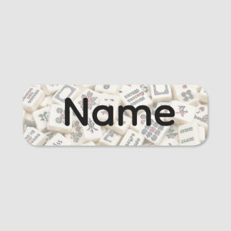 Etiqueta de Nome de Mahjong