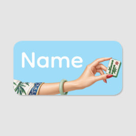 Etiqueta de Nome de Mahjong