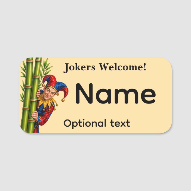Etiqueta de Nome de Mahjong (Frente)